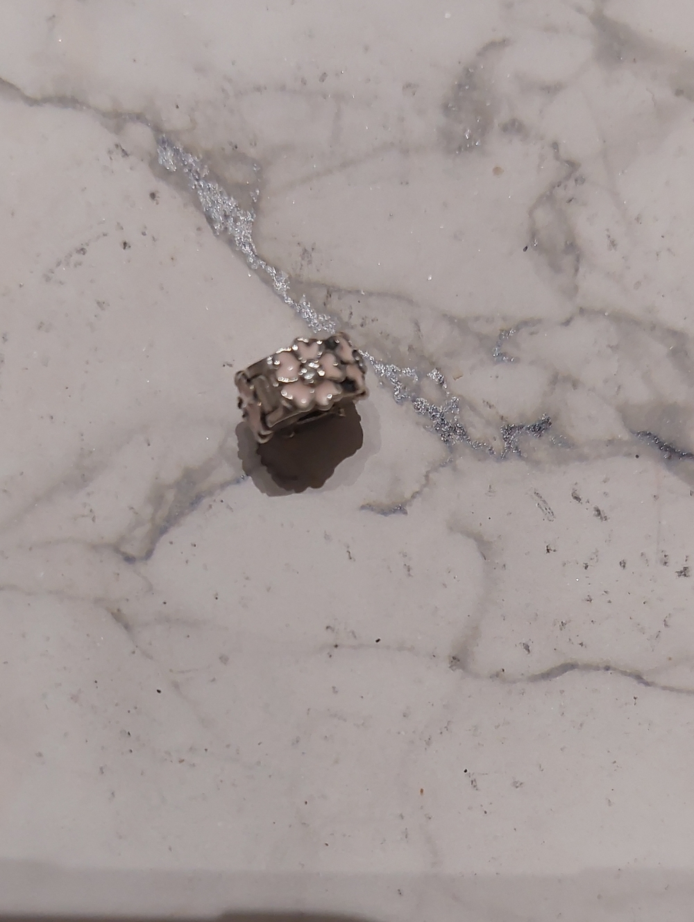 Pandora Pink Floral Spacer
